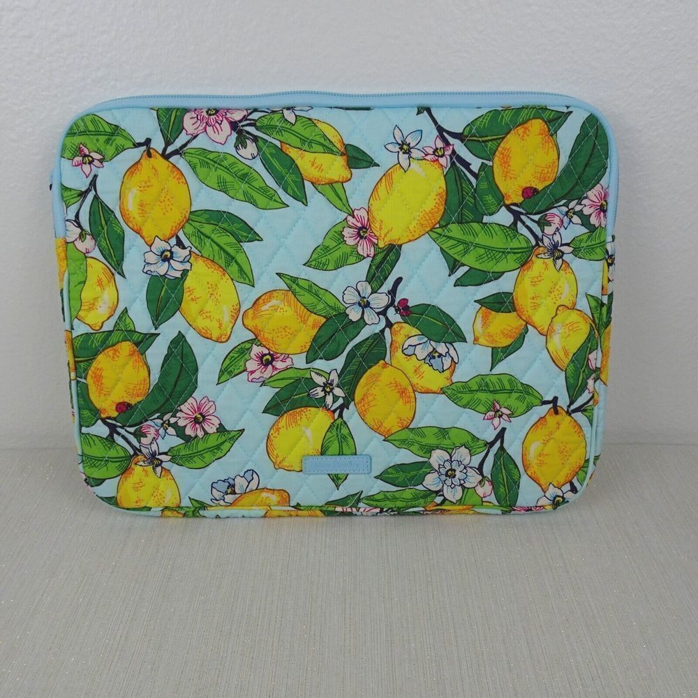 VERA BRADLEY Laptop Sleeve Case Factory Style LEMON GROVE Multicolor NWT $59